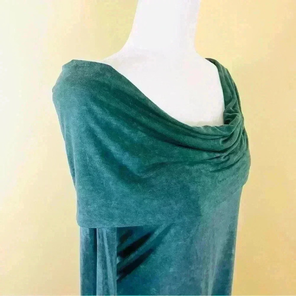 We The Free Green Heathered Off Shoulder Rayon Long Sleeve Super Soft Size M - Picture 4 of 11
